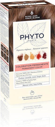 Phyto Phytocolor Боя За Коса Без Амоняк 6.0 Тъмно Рус 50ml