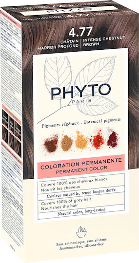 Phyto Phytocolor Haarfärbemittel Kein Ammoniak 4.77 Dunkelbraun Intensiv Μαρόν 50ml
