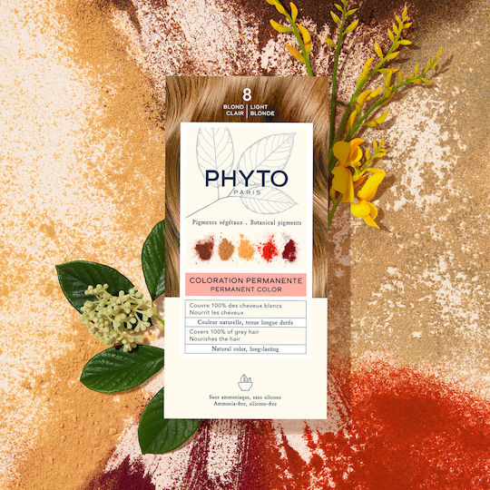Phyto Phytocolor Боя за Коса Без Амоняк 8.0 Светло Русо 50ml
