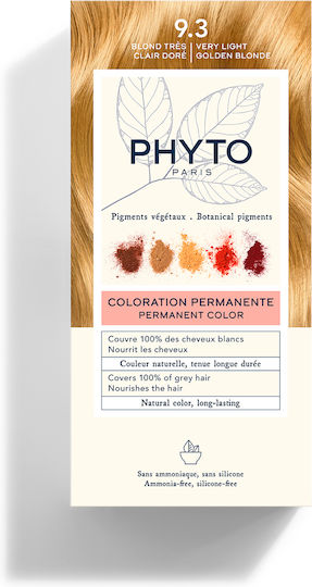 Phyto Phytocolor Vopsea de Păr Fără Amoniac 9.3 Blond Foarte Deschis Auriu 50ml