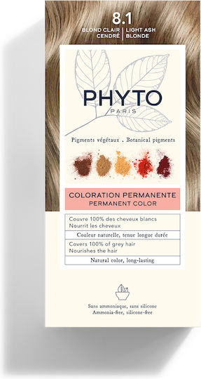 Phyto Phytocolor Hair Dye No Ammonia No8.1 Light Ash Blonde 50ml