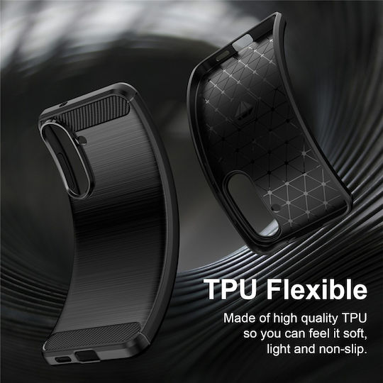 Techsuit Carbon Silicone Back Cover Black for Samsung Galaxy S26 FE / S25 FE