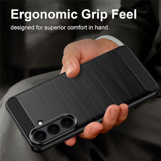 Techsuit Carcasa Spate Carbon Silicon / Plastic Albastru Galaxy S26 FE