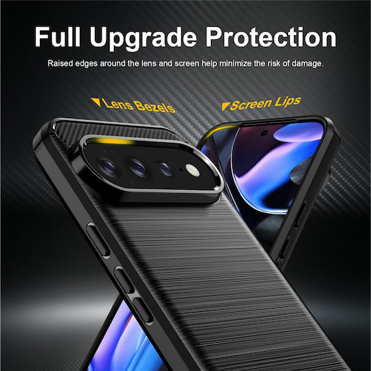 Techsuit Carbon Back Cover Din Silicon / Plastic Negru (Google Pixel 11)