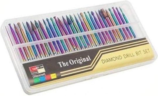 Set Nail Drill Bits Manicure Multicolor 30 Pieces Diamond Drill Bit Set