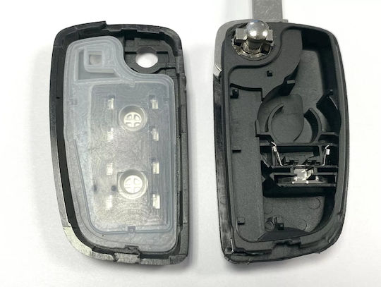 Techstar Husa Pentru Chei Auto Tip Pliabil Cu 2 Butoane Compatibil Nissan Juke Micra Qashqai X-trail Pulsar – Lama Nsn14