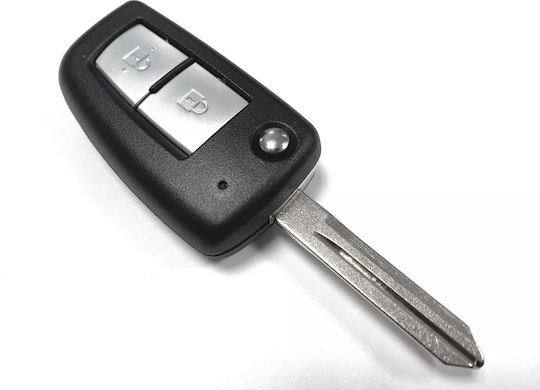 Techstar Husa Pentru Chei Auto Tip Pliabil Cu 2 Butoane Compatibil Nissan Juke Micra Qashqai X-trail Pulsar – Lama Nsn14
