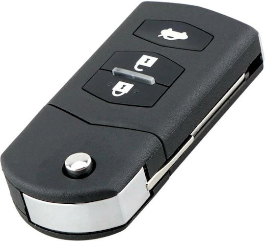 Husă Pliabilă Completă Pentru Cheie Auto Techstar 3 Butoane 433mhz Ske126-01 Id63 Cip 80bit Compatibil Mazda 2 3 5 6 8 Baterie Inclusă