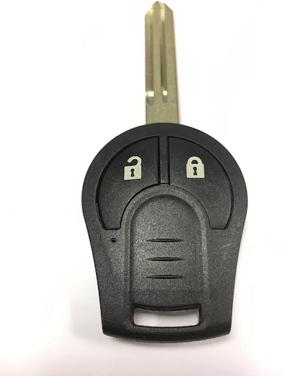 Techstar 2-Tasten Autoschlüssel Schutzhülle Kompatibilität Nissan Micra K13 2010–2013 – Nsn14 Blade