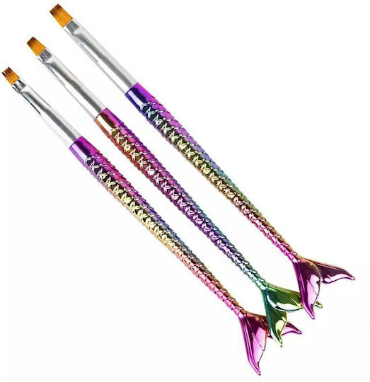Четки за нокти Гел Acrygel 3 Тeмaта Nail Brush