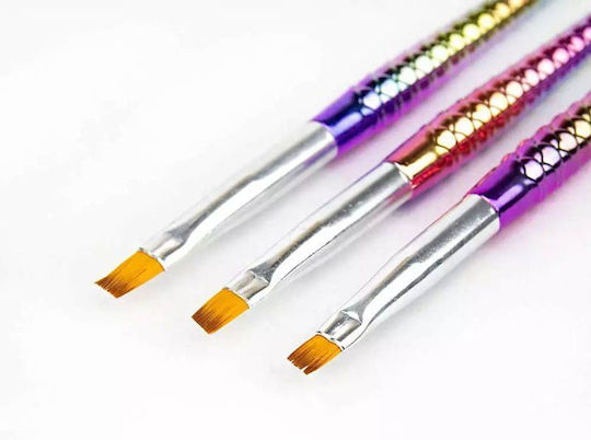 Четки за нокти Гел Acrygel 3 Тeмaта Nail Brush