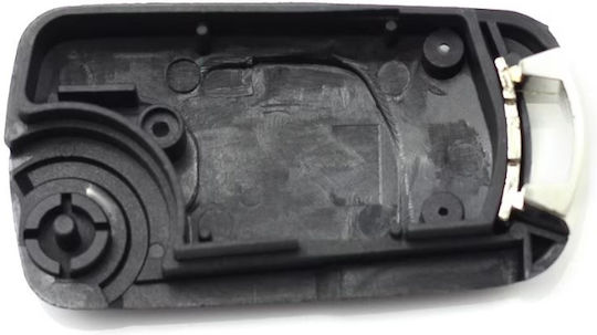 Techstar Husa Pentru Chei Auto Compatibilă Opel Astra Corsa Vectra Meriva Tip Flip 2 Butoane Lama Stângă Culoare Neagră