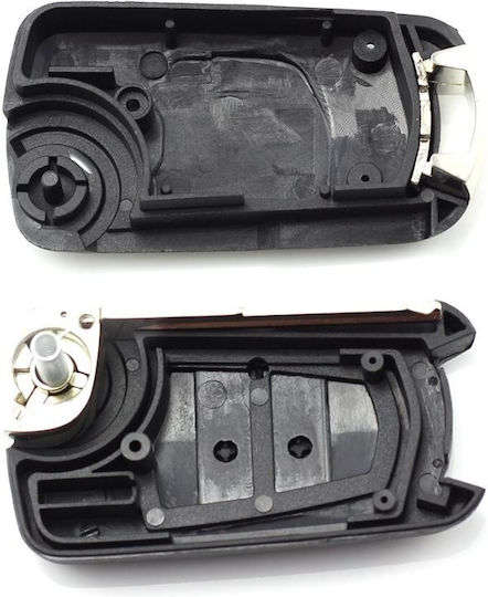 Techstar Husa Pentru Chei Auto Compatibilă Opel Astra Corsa Vectra Meriva Tip Flip 2 Butoane Lama Stângă Culoare Neagră