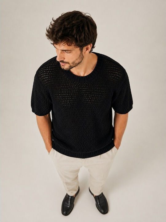 Kurzarm Pullover Nero