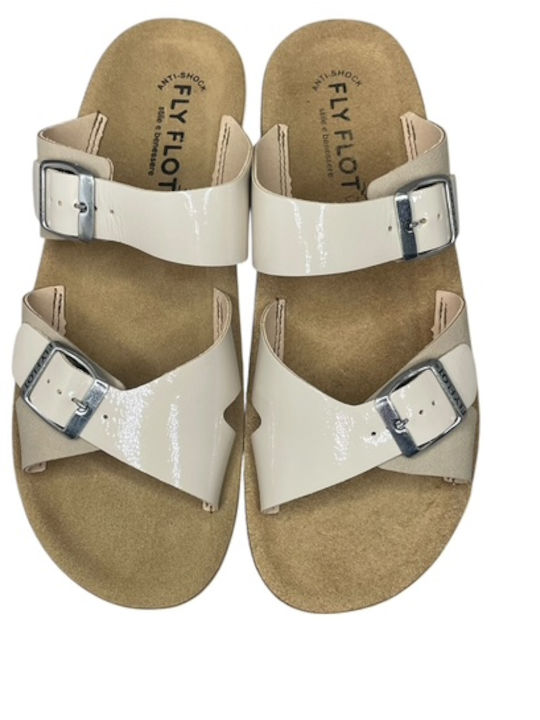 Кожени Дамски Анатомични Сандали Flatforms Бежови ГΥ-08457-24-4