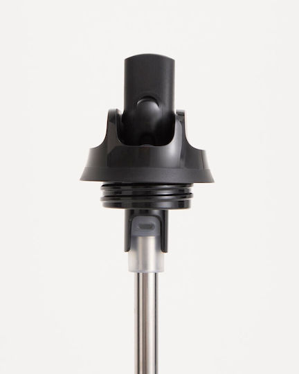 Chilly's Series 3 Flip Μπουκάλι Θερμός Ανοξείδωτο BPA Free 500ml Onyx Black με Επιστόμιο, Θηλιά και Καλαμάκι