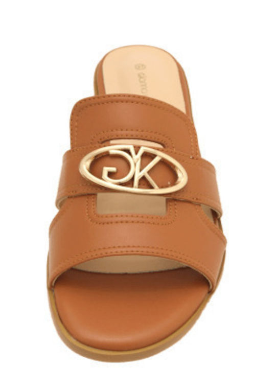 Women's Flat Sandals Tabac Brown