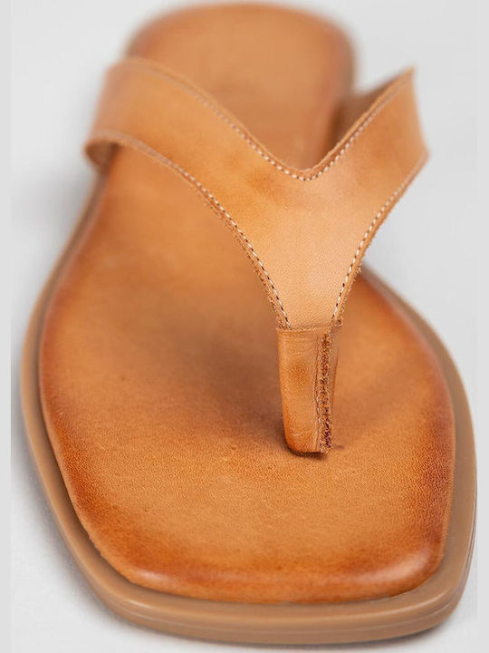 Sandale Casual Damă Din Piele Tabac Maro