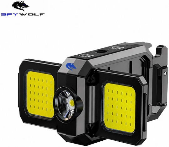Spywolf Mini Ultra Strong LED Waterproof Multi-Purpose Flashlight COB Rechargeable Type-C Port 10pcs TC-565