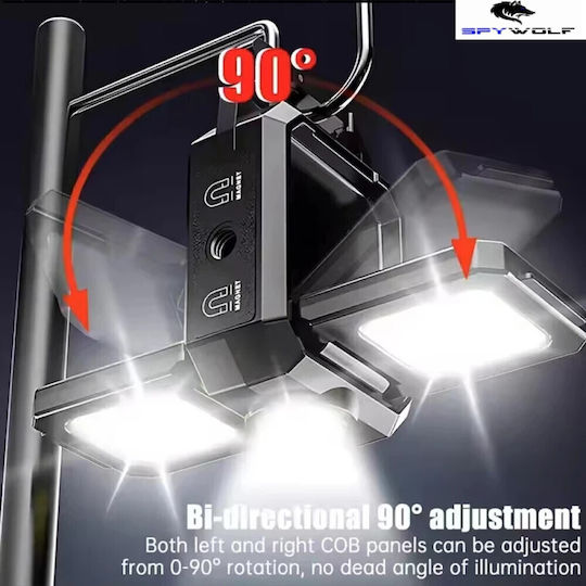 Spywolf Mini Ultra Strong LED Waterproof Multi-Purpose Flashlight COB Rechargeable Type-C Port 4pcs TC-561