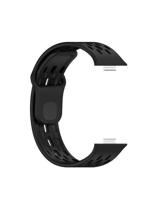 Силиконова каишка калъф в черен цвят за Huawei Watch Fit 3 / 4 / 5 / 4 Pro / 5 Pro