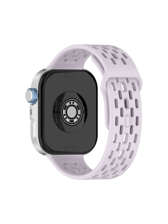 Силиконов калъф-каишка в лилав цвят за Huawei Watch Fit 3 / 4 / 5 / 4 Pro / 5 Pro Силиконов калъф-каишка в лилав цвят за Huawei Watch Fit 3 / 4 / 5 / 4 Pro / 5 Pro
