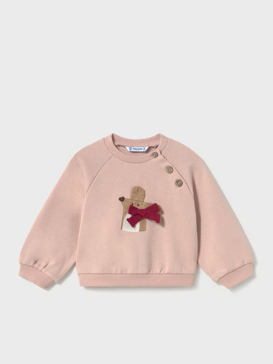 Mayoral Παιδικό Σετ με Παντελόνι Απαλο Ροζ 2τμχ