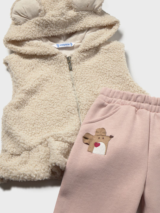 Kids Set with Pants Summer 2 Pieces Soft Pink
