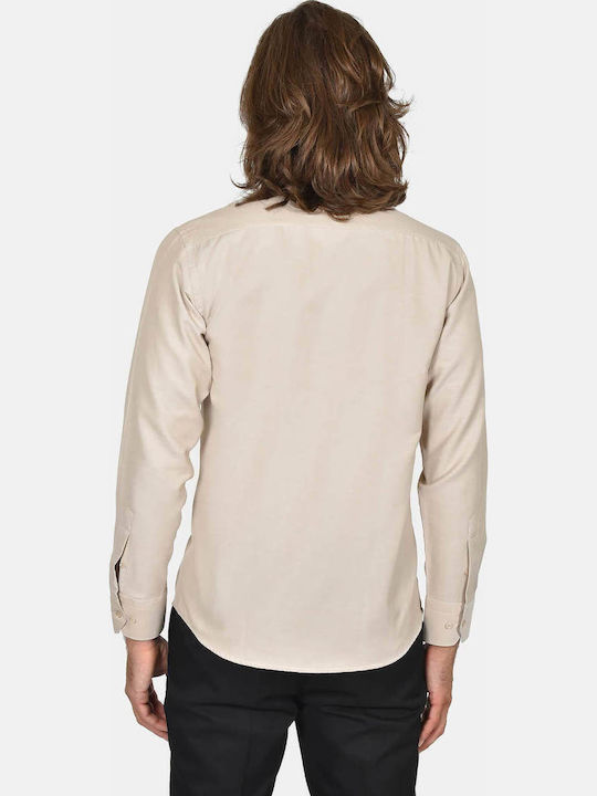 Long Sleeve Shirt in Regular Fit Grey Light