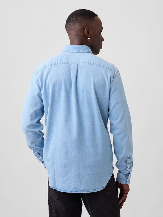 Μακρυμάνικo Τζιν Πουκάμισο Medium Wash