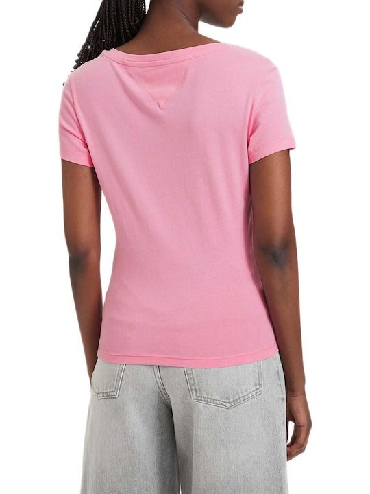 Tommy Hilfiger Дамско T-shirt Розов