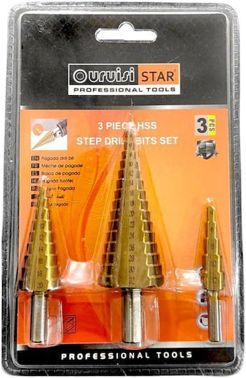 Uruisi Star Set 3 Burghie Conice HSS Pentru Metal