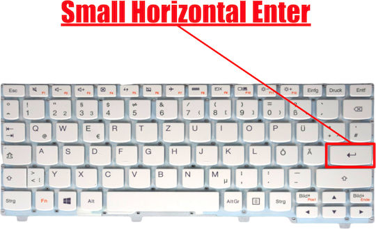 German Laptop Keyboard Lenovo Ideapad 100s-11iby 80r2 80r2006cau 80r2001cau 80r2001fus 5cb0k48350 5cb0k48352 5cb0k48393 De No Frame White Code 40364denofrwhite