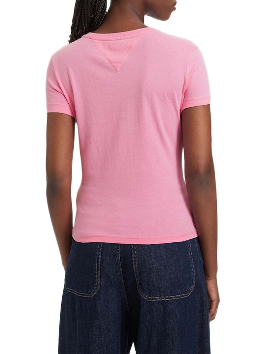 Tommy Hilfiger Дамско T-shirt Розов