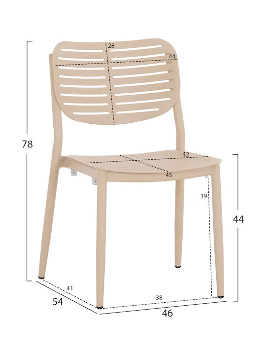 Set de Masă pentru Exterior Hilliard 7 Piese Șampanie