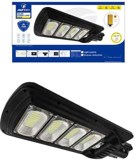 Jortan Solar Road Light 200W Cold White 6500K with Motion Sensor, Photocell and Remote Control IP66