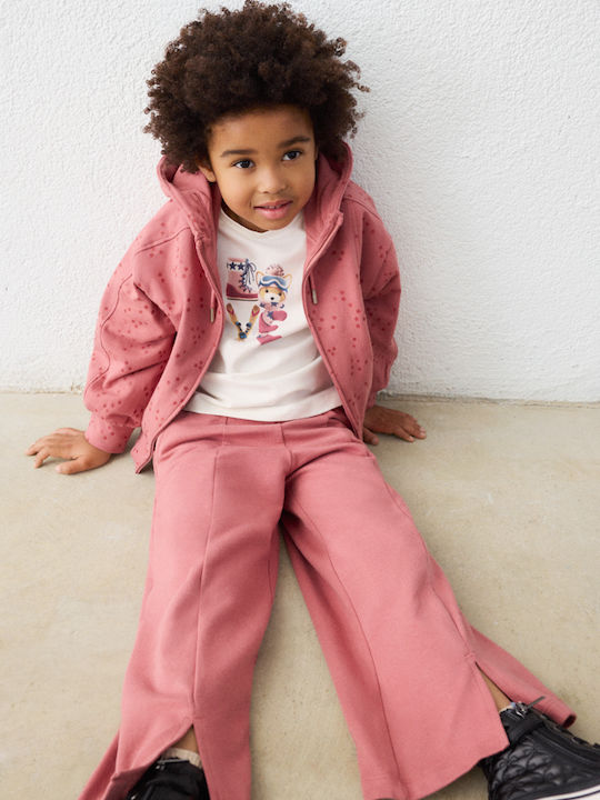 Kids Tracksuits With Pink Jacket Soft 3 Pieces