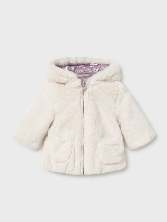 Kinderjacken & Winterjacken Casual Kurze Beidseitig mit Futter & Kapuzen- Lila