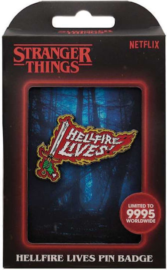 Stranger Things Badge Hellfire Lives Limited Edition