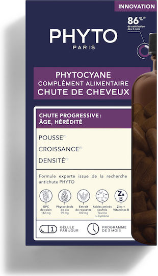 Phyto Phytocyane Leaves Besondere Nahrungsergänzungsmittel Für Gesunde Haare Haut Und Nägel 84 Kapseln