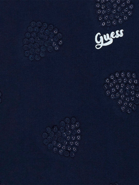 Mädchenkleid Langärmeliges Blau