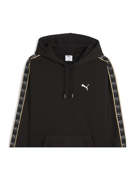 PUMA Tape Φούτερ Μαύρο με Κουκούλα