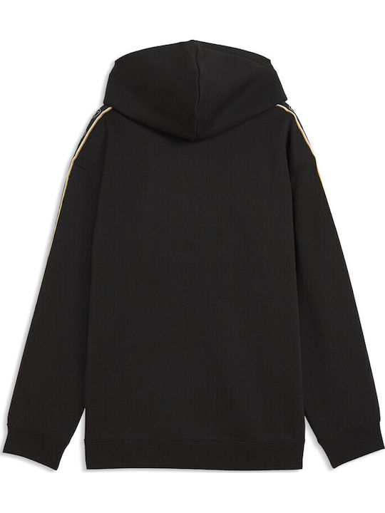 Детски Суичър с Качулка Черен Hoodie Fl