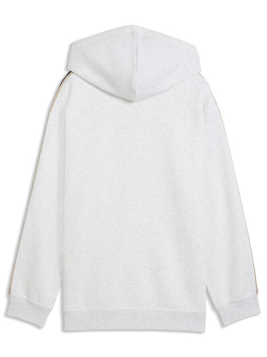 Kids Sweatshirt with Hood and Pockets White