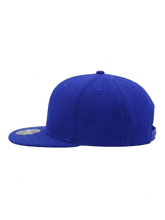 845 Snapback Jockey with Flat Brim Blue