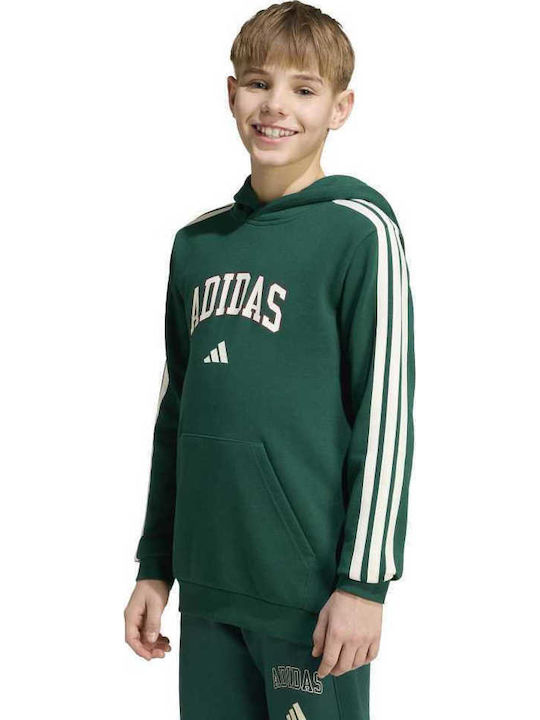 Kinder-Sweatshirt mit Grün Kapuze