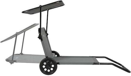 Nils Strandstühle Grau 148cm Set 2 Stück