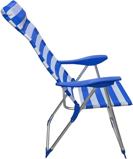 Mega Bazaar Mega Bazaar Strandstühle Aluminium Weiß 57.5x61x112cm