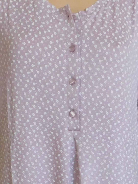 Secret Point Summer Women's Nightgown Lilac