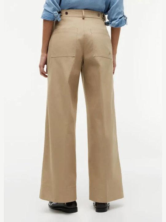 Damen Hochsitze Baumwoll-Set Pantaloona Beige
